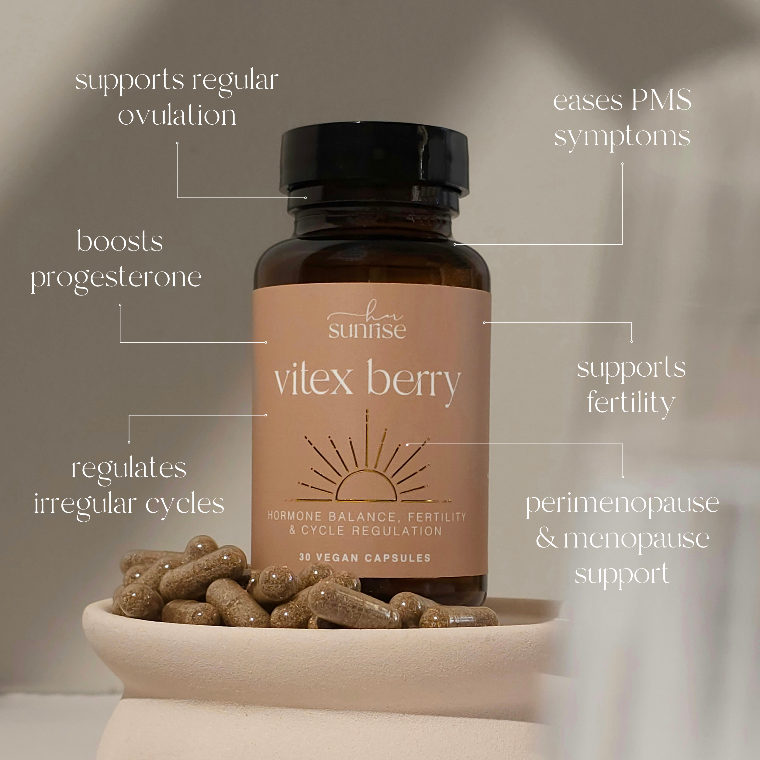 Vitex Berry – 1255mg, 30 Capsules